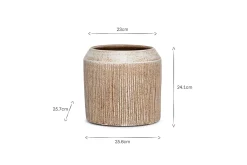 Garden Planters|Garden Décor^Nkuku Kubo Ceramic Planter - Terracotta