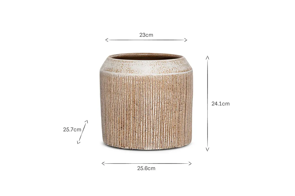 Garden Planters|Garden Décor^Nkuku Kubo Ceramic Planter - Terracotta