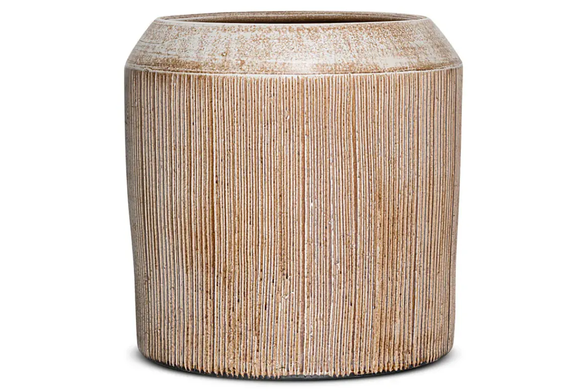 Garden Planters|Garden Décor^Nkuku Kubo Ceramic Planter - Terracotta