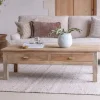 Living|Coffee Tables^Nkuku Laali Grooved Mango Wood  Coffee Table - Natural