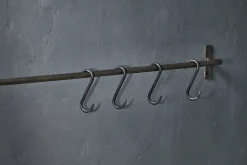 Bathroom Accessories|Hooks & Rails^Nkuku Laila Iron S-Hooks - Iron - (Set of 4)