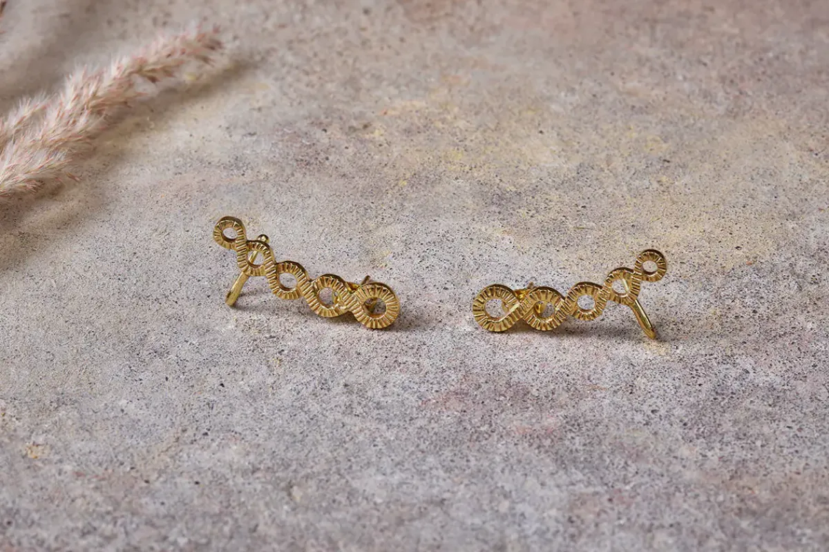 Jewellery & Jewellery Boxes|Jewellery^Nkuku Lalia Ear Climber - Gold