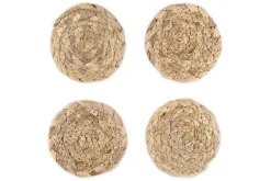 Table Settings & Linens|Christmas Table^Nkuku Lam Coasters - Natural (Set of 4)