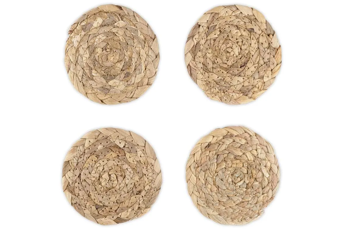 Table Settings & Linens|Christmas Table^Nkuku Lam Coasters - Natural (Set of 4)