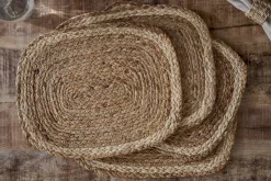 Christmas Table^Nkuku Lam Rectangular Tablemats - Natural (Set of 4)