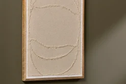 Decorative Home Accessories|Wall Art^Nkuku Larisa Cotton & Mango Wood Wall Art - Natural