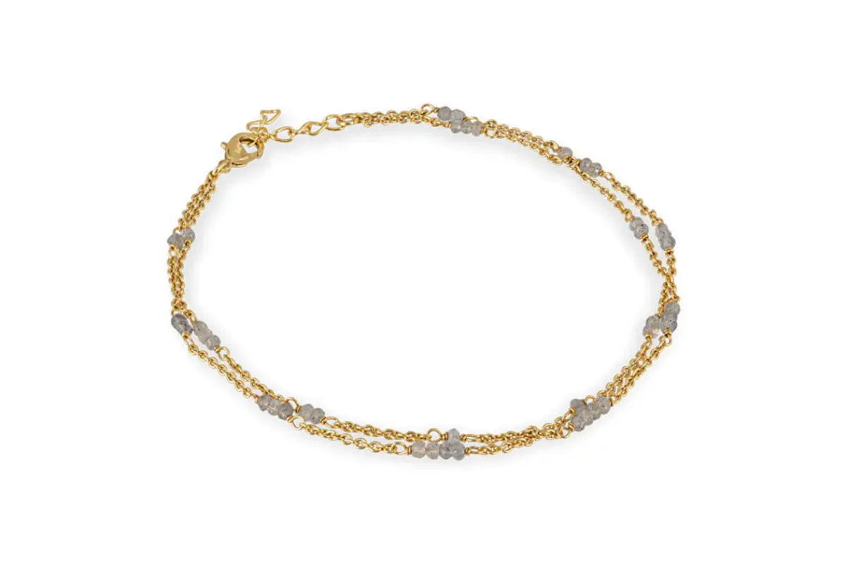 Jewellery & Jewellery Boxes|Jewellery^Nkuku Lavana Anklet - Labradorite