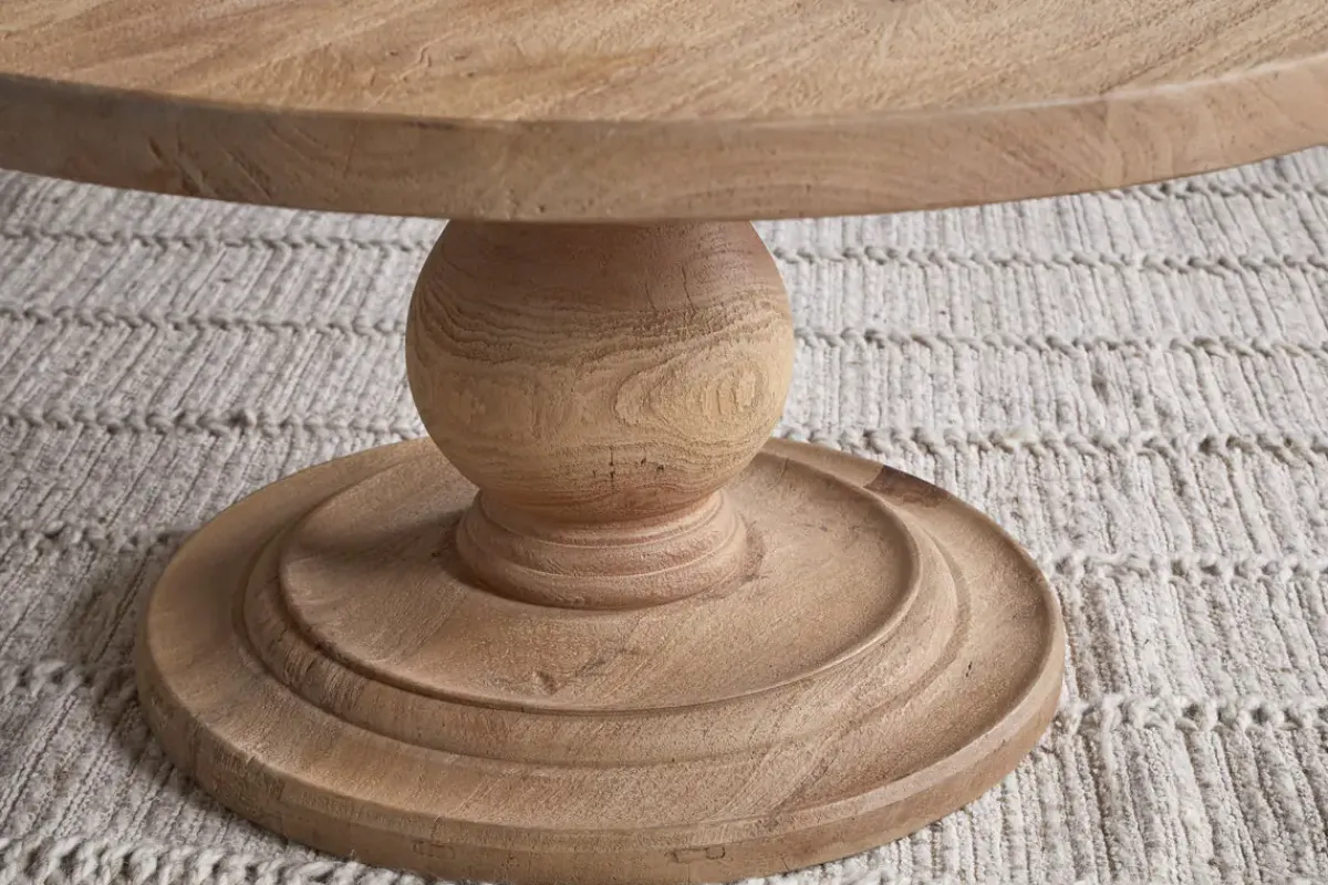 Living|Coffee Tables^Nkuku Laya Round Carved Coffee Table - Natural