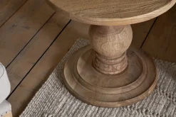 Living|Side Tables^Nkuku Laya Round Carved Side Table - Natural