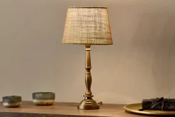 Table Lamps^Nkuku Lele Solid Brass Table Lamp