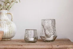 Decorative Home Accessories|Candle Holders^Nkuku Linora Recycled Glass Tealight Holder - Clear