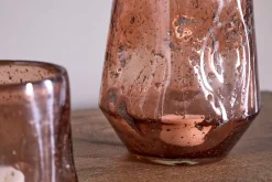 Decorative Home Accessories|Candle Holders^Nkuku Linora Recycled Glass Tealight Holder - Terracotta