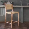 Kitchen & Dining|Bar Stools & Bar Chairs^Nkuku Lohanda Acacia & Munja Grass Counter Chair - Natural