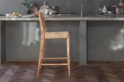 Kitchen & Dining|Bar Stools & Bar Chairs^Nkuku Lohanda Acacia & Munja Grass Counter Chair - Natural