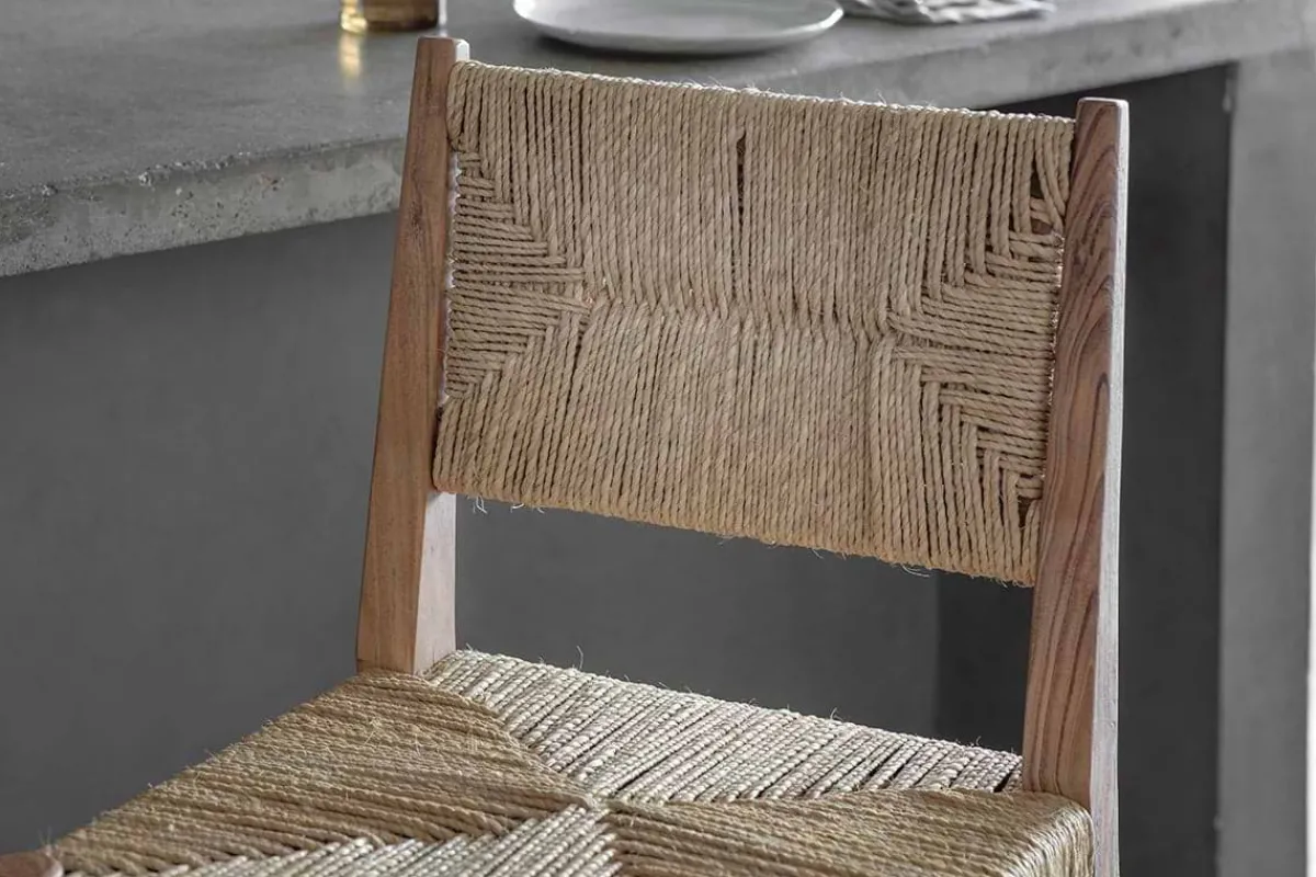 Kitchen & Dining|Bar Stools & Bar Chairs^Nkuku Lohanda Acacia & Munja Grass Counter Chair - Natural