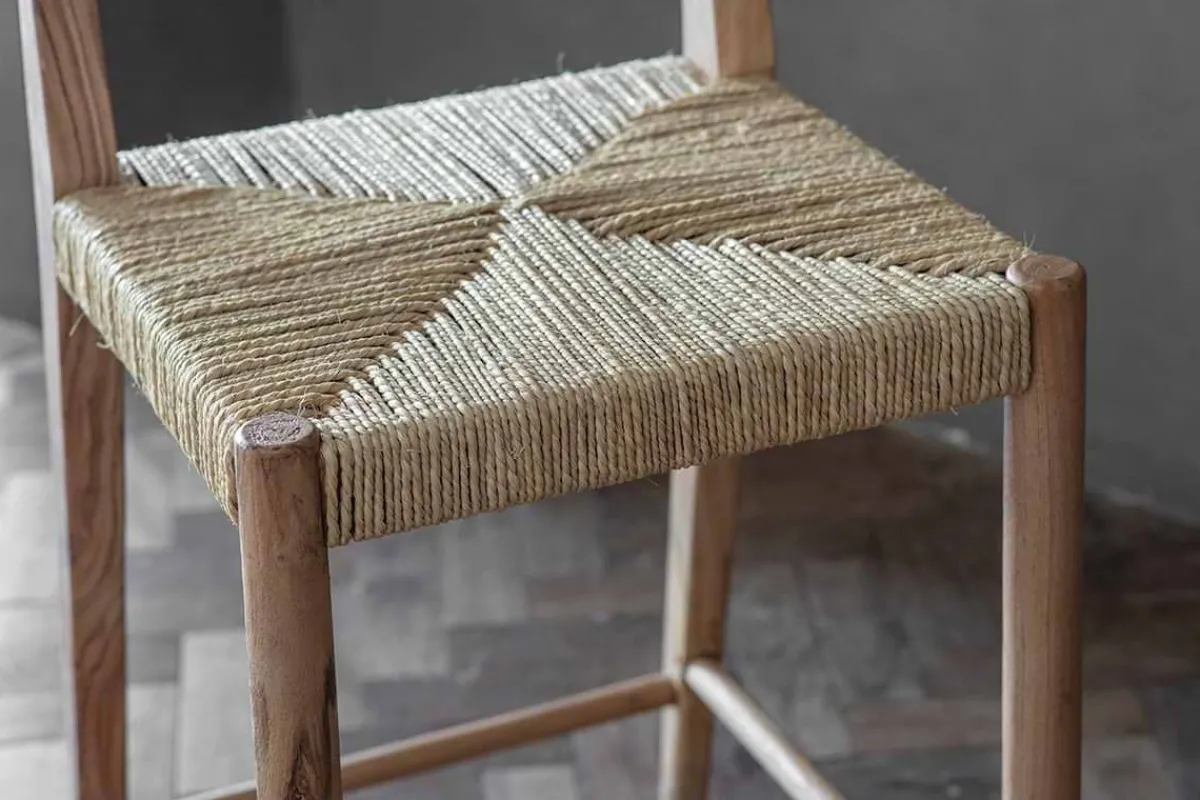 Kitchen & Dining|Bar Stools & Bar Chairs^Nkuku Lohanda Acacia & Munja Grass Counter Chair - Natural