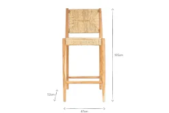 Kitchen & Dining|Bar Stools & Bar Chairs^Nkuku Lohanda Acacia & Munja Grass Counter Chair - Natural