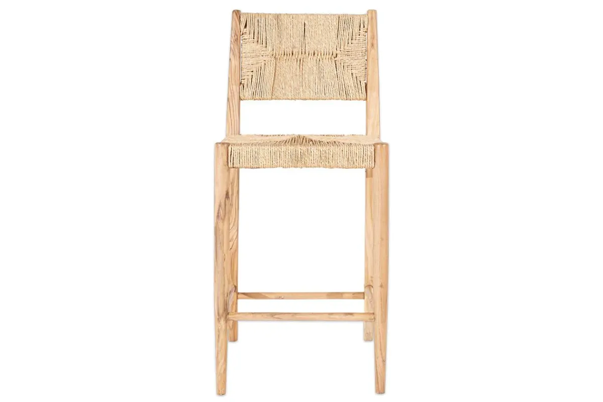 Kitchen & Dining|Bar Stools & Bar Chairs^Nkuku Lohanda Acacia & Munja Grass Counter Chair - Natural