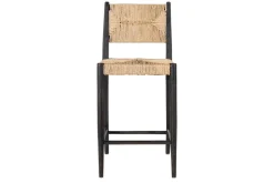 Kitchen & Dining|Bar Stools & Bar Chairs^Nkuku Lohanda Acacia & Munja Grass Counter Chair - Charcoal