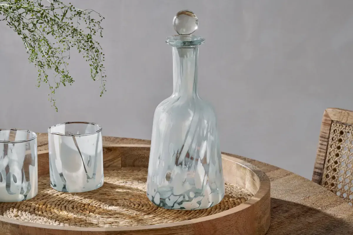 Barware|Decanters^Nkuku Lohara Decanter - White