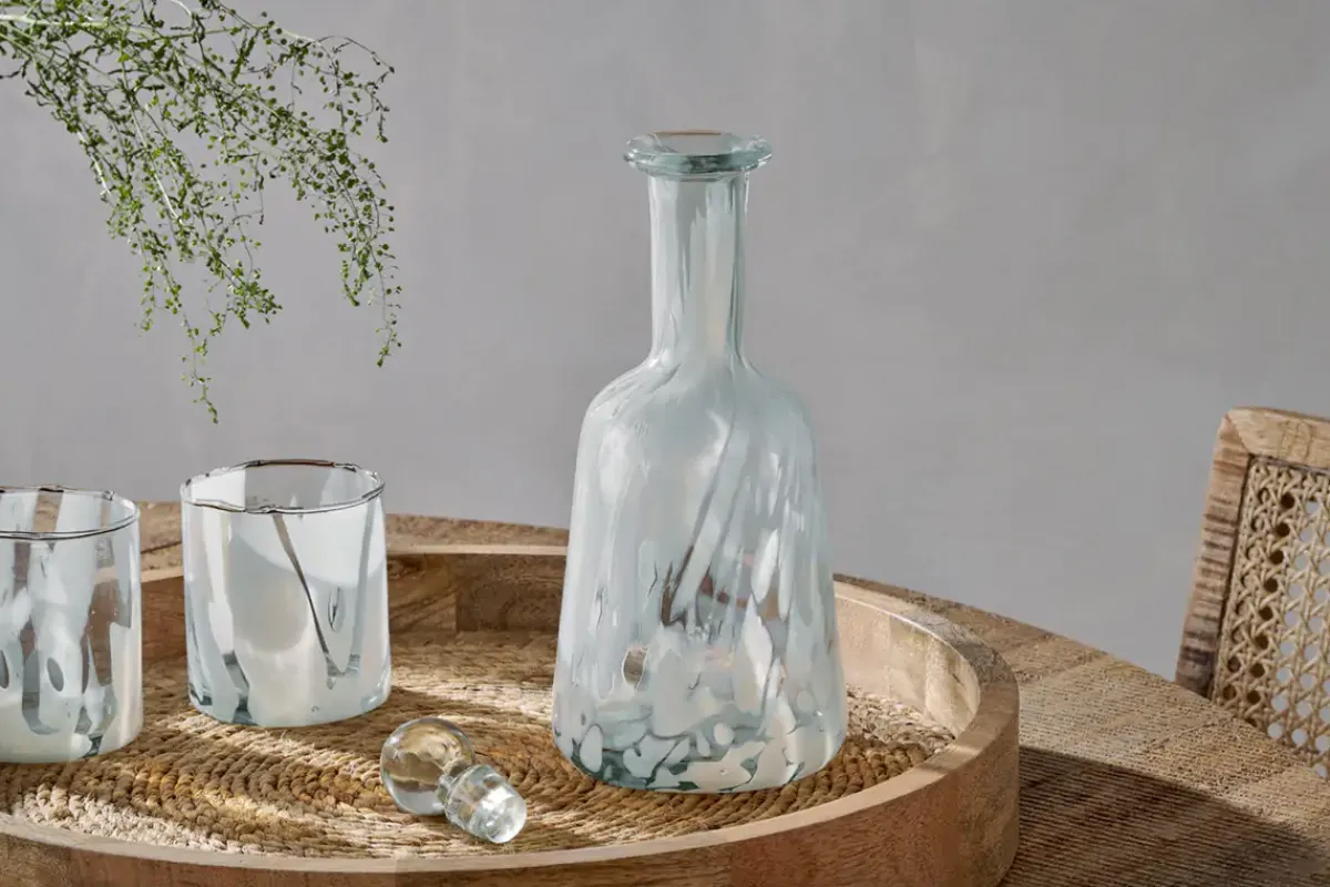 Barware|Decanters^Nkuku Lohara Decanter - White