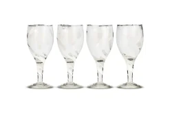 Entertaining Glasses|Wine & Champagne Glasses^Nkuku Lohara Wine Glass - White (Set of 4)