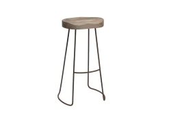 Kitchen & Dining|Bar Stools & Bar Chairs^Nkuku Loko Mango Wood Stool - Tall