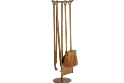 Fireside^Nkuku Lowada Iron Fireside Tools - Antique Brass