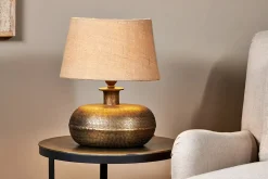 Table Lamps^Nkuku Lumbu Lamp -  Antique Brass - Small