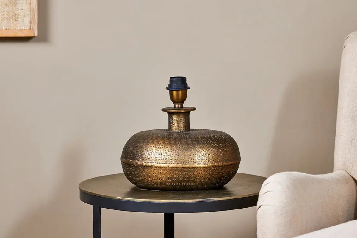 Table Lamps^Nkuku Lumbu Lamp - Antique Brass - Small