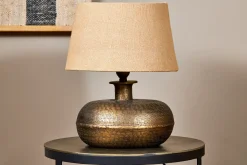Table Lamps^Nkuku Lumbu Lamp - Antique Brass - Small