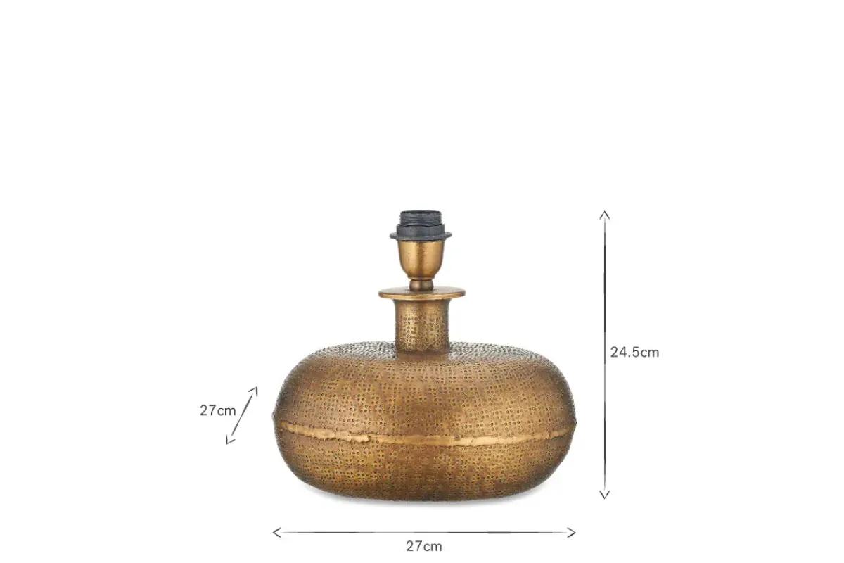 Table Lamps^Nkuku Lumbu Lamp - Antique Brass - Small