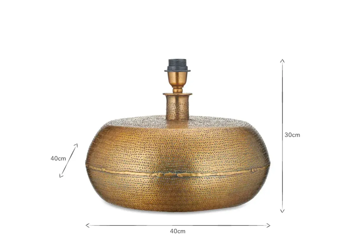 Table Lamps^Nkuku Lumbu Lamp - Antique Brass - Large