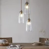 Pendant Lighting^Nkuku Lumina Fluted Recycled Glass Cluster Light - Clear