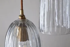 Pendant Lighting^Nkuku Lumina Fluted Recycled Glass Cluster Light - Clear