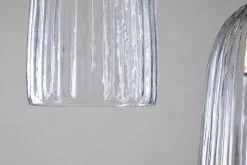 Pendant Lighting^Nkuku Lumina Fluted Recycled Glass Cluster Light - Clear