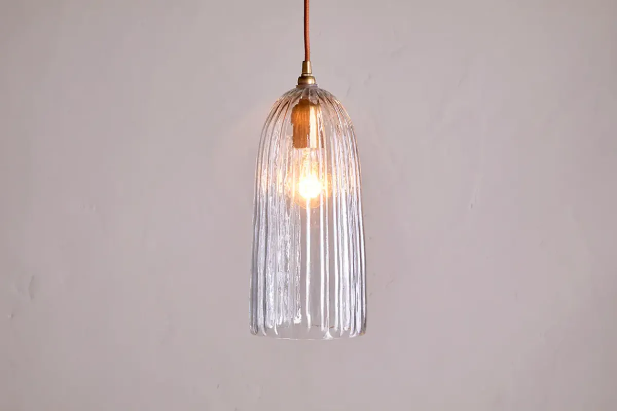 Pendant Lighting^Nkuku Lumina Recycled Glass Pendant - Clear