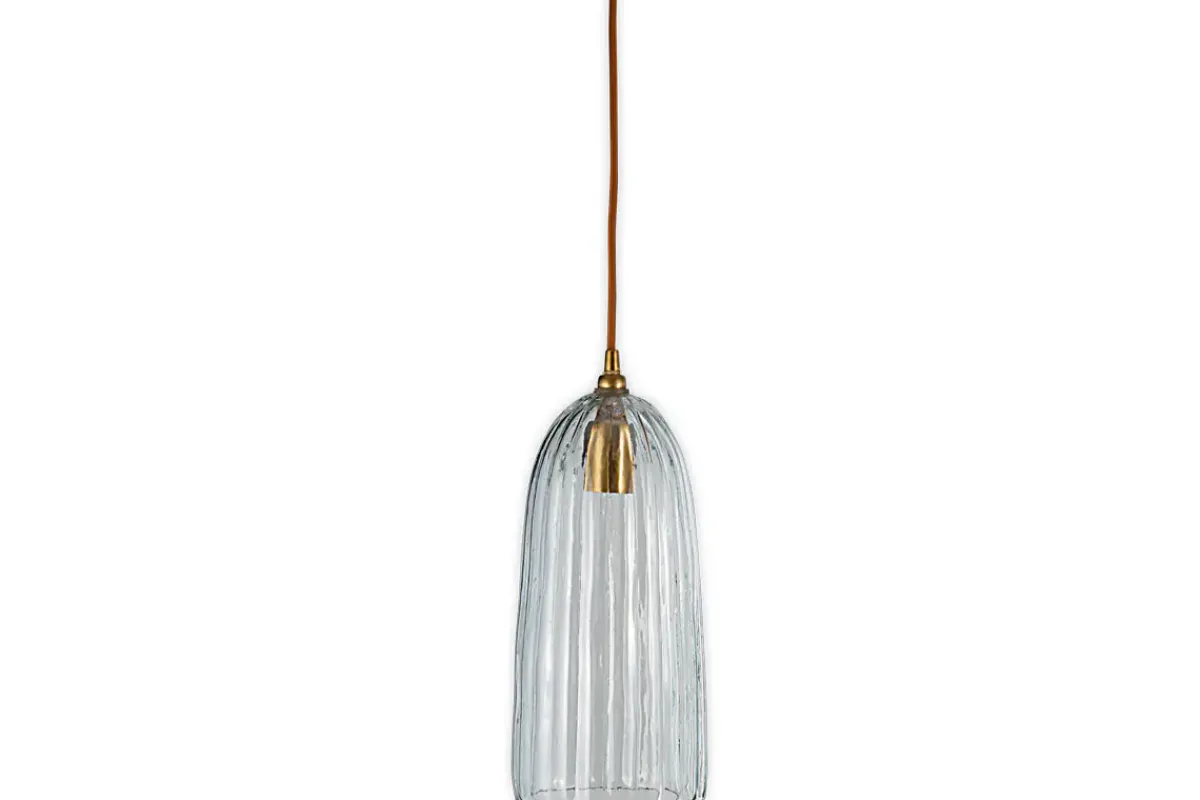 Pendant Lighting^Nkuku Lumina Recycled Glass Pendant - Clear
