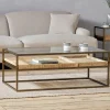 Coffee Tables|Living^Nkuku Luzon Iron & Mango Wood Display Coffee Table - Brass