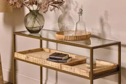 Hallway & Bootroom|Living^Nkuku Luzon Iron & Mango Wood Display Console Table