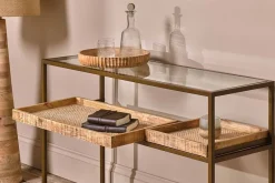 Hallway & Bootroom|Living^Nkuku Luzon Iron & Mango Wood Display Console Table