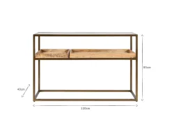 Hallway & Bootroom|Living^Nkuku Luzon Iron & Mango Wood Display Console Table