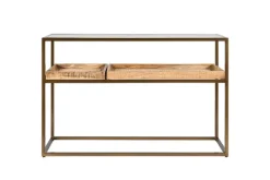 Hallway & Bootroom|Living^Nkuku Luzon Iron & Mango Wood Display Console Table