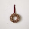 Wreaths & Garlands|Baubles & Tree Decorations^Nkuku Madhi Mini Wreath Bauble - Brass