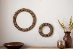 Wreaths & Garlands|New Christmas^Nkuku Madhi Wire Ball Wreath - Brass