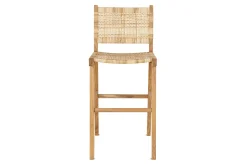 Kitchen & Dining|Bar Stools & Bar Chairs^Nkuku Madrisana Acacia & Rattan Bar Stool