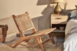 Bedroom|Living^Nkuku Madrisana Acacia & Rattan Woven Chair