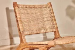Bedroom|Living^Nkuku Madrisana Acacia & Rattan Woven Chair