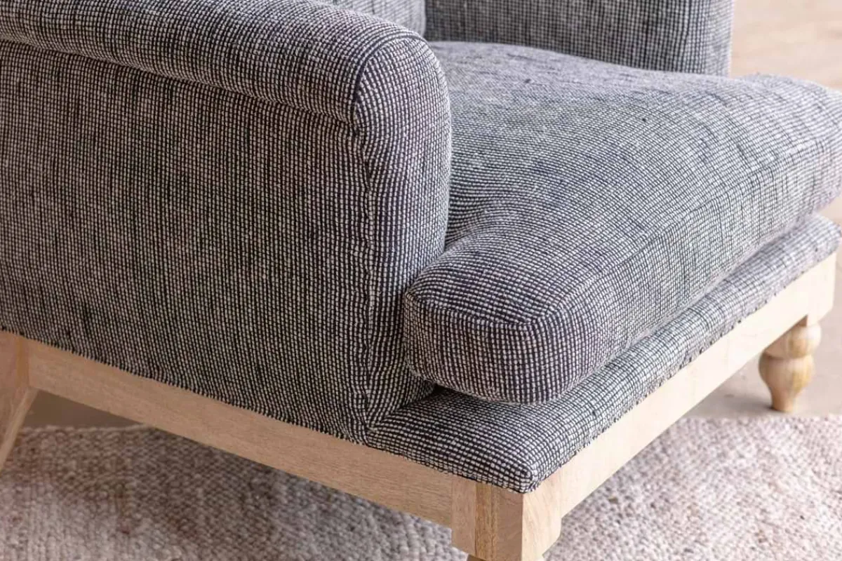 Living|Armchairs^Nkuku Maganda Cotton Armchair - Charcoal