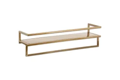 Bathroom Accessories|Storage & Shelving^Nkuku Mahi Wall Shelf With Towel Rail